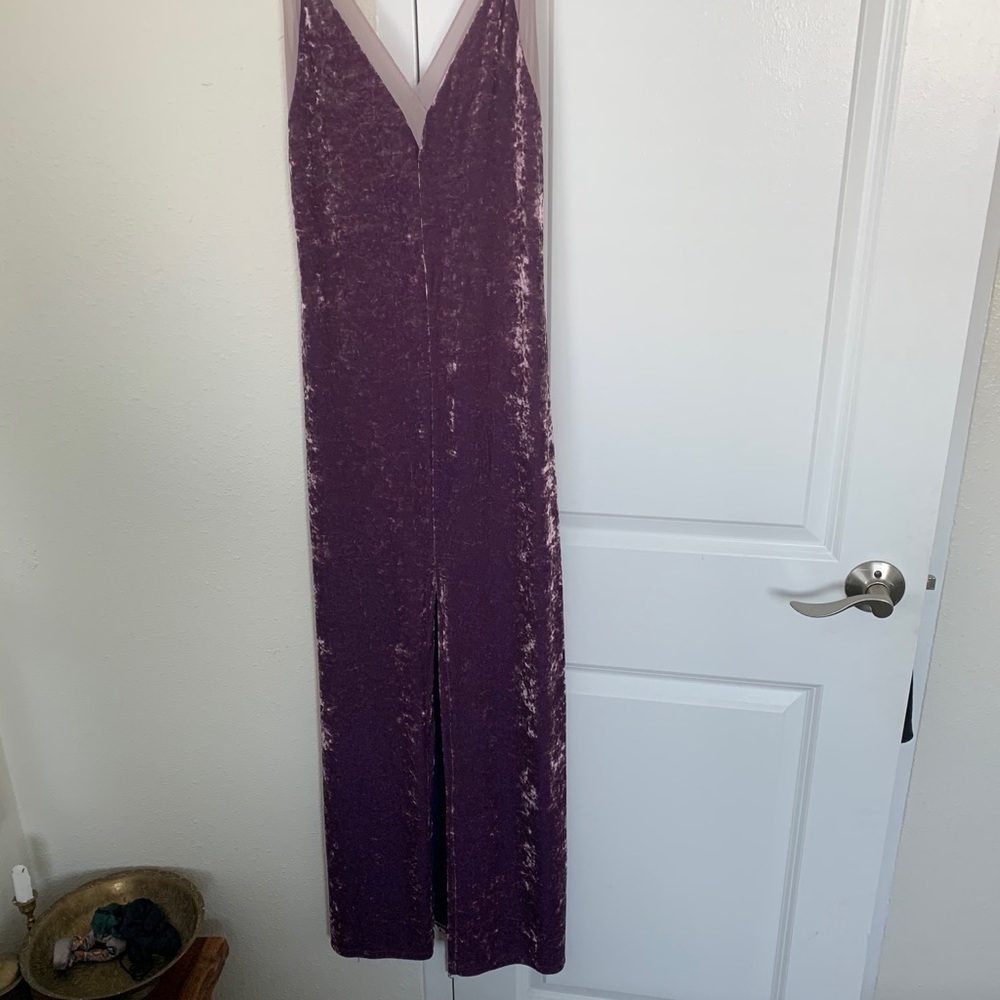 Free People velvet Maxi small lilac wine